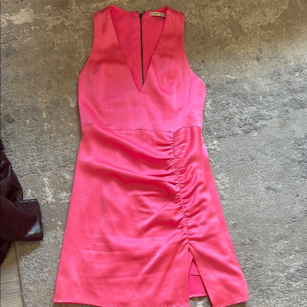 Alice + Olivia Pink Mini Dress with Flattering Fit